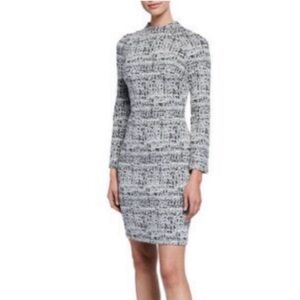 NWT Donna Karan mock neck Sheath Dress | Marble Print | Size 8